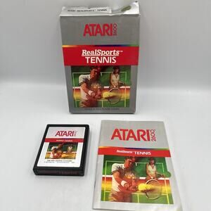 RealSports Tennis - Atari 2600 - Box, Manual, Cartridge